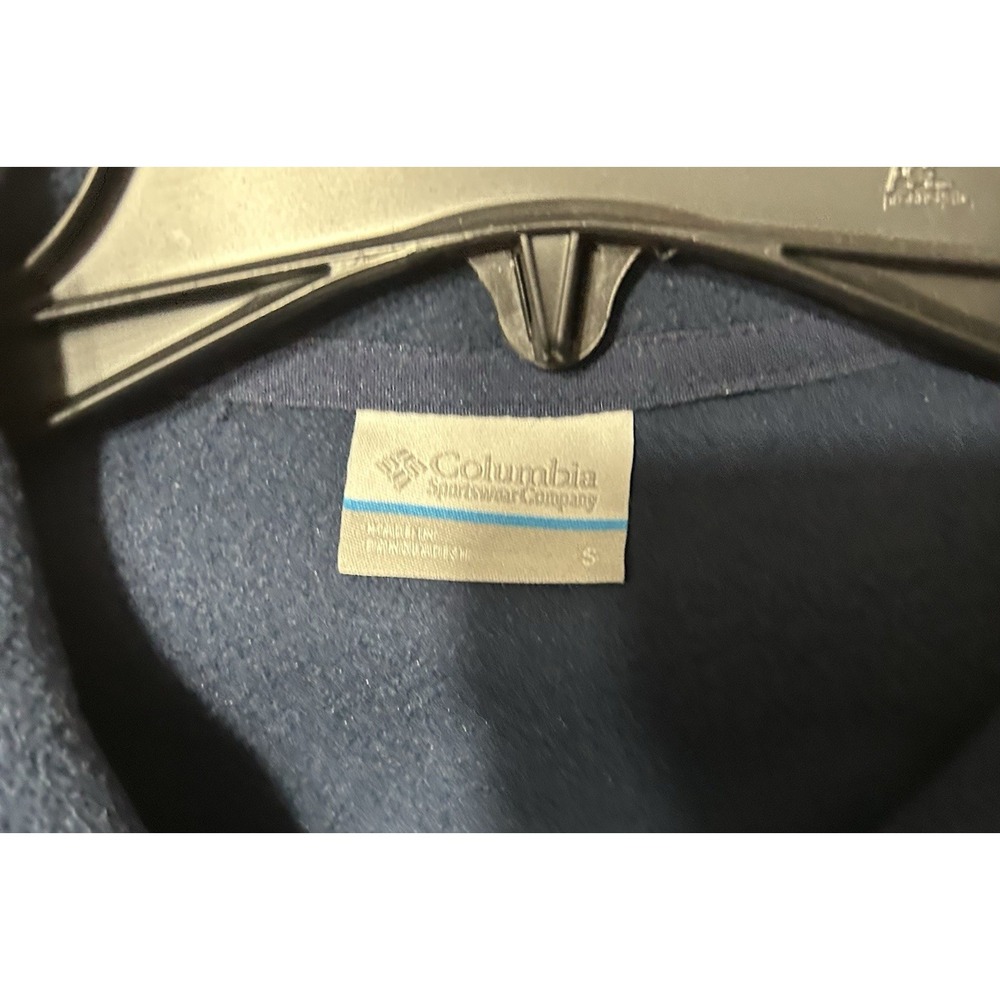 Columbia Sequoia Grove Men's Blue Small 1/2 Zip Fleece Pullover (B9) - Picture 4 of 6